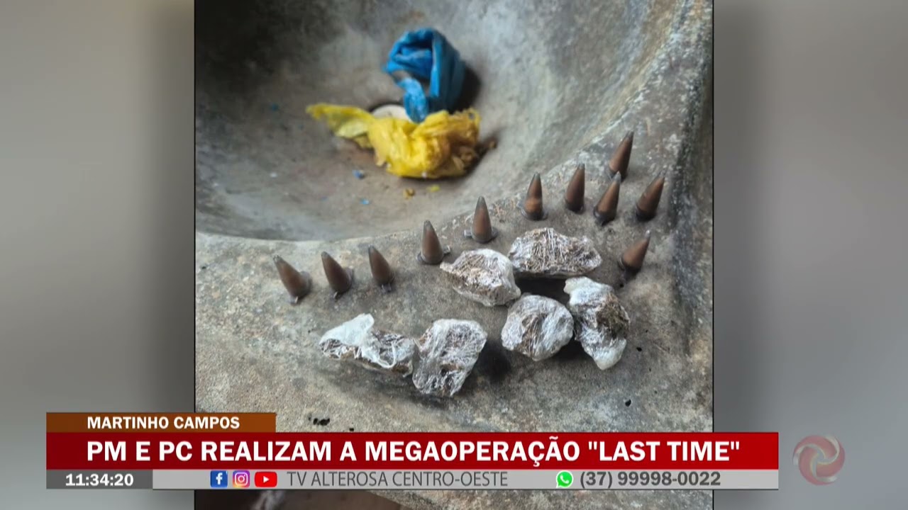 Martinho Campos: PM e PC realizam a Megaoperação Last Time