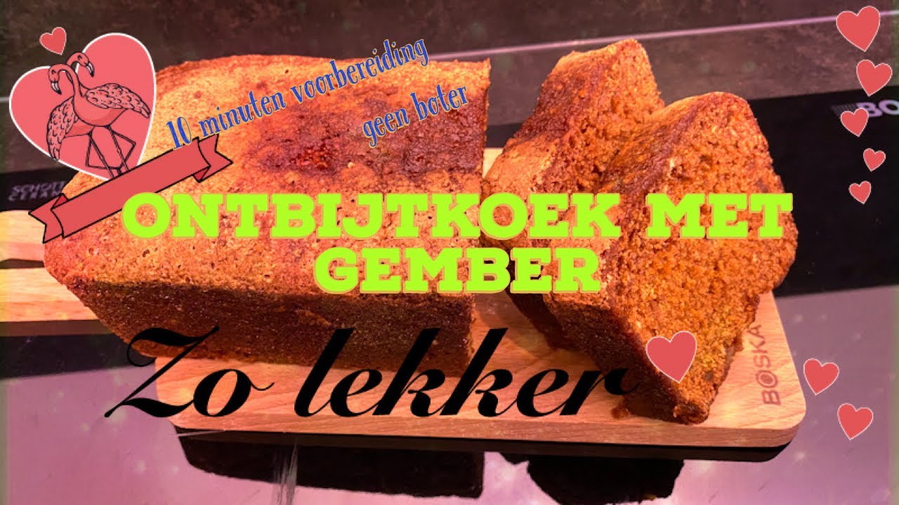Makkelijke gember ontbijtkoek