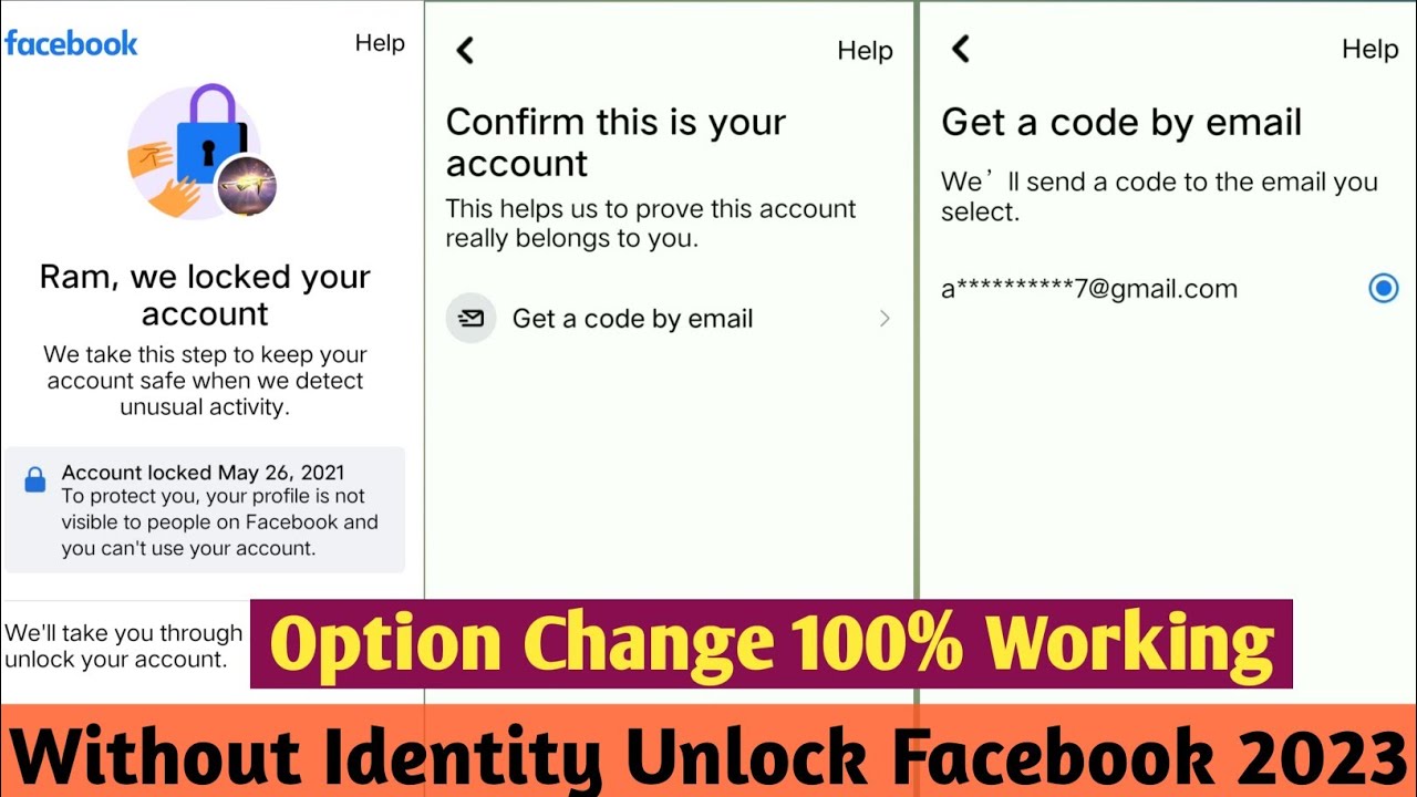 how to unlock locked facebook account without id proof 2023 || we locked your account facebook ||