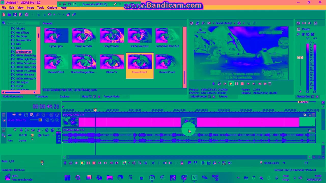 How To MAke Power School On Sony Vegas 15 In Power Scool