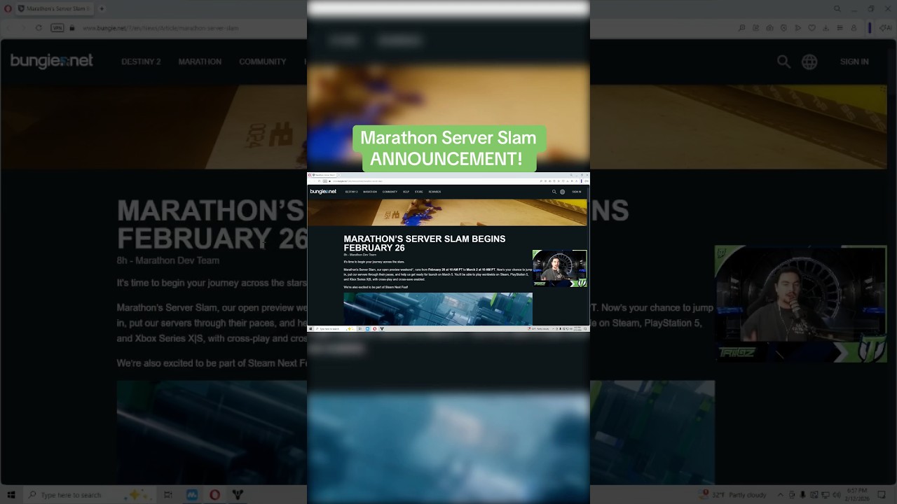 Marathon Server Slam CONFIRMED! #marathon