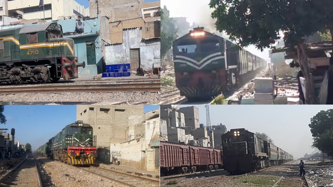 Up and Dn train. in Karachi Railfaning 