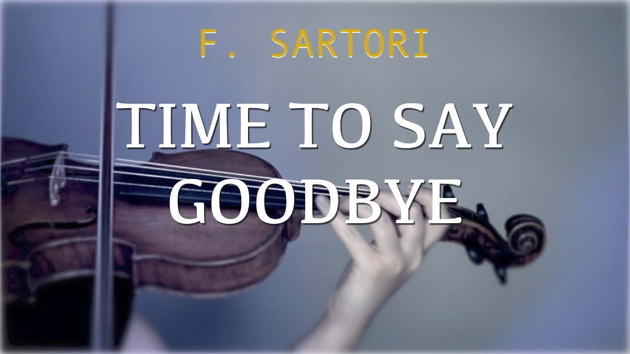 Time To Say Goodbye for violin and piano (COVER)