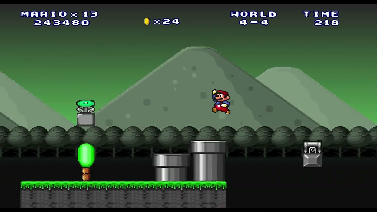 Видео прохождения мира 4 Block Sky в Mario Forever Sensitive Journey
