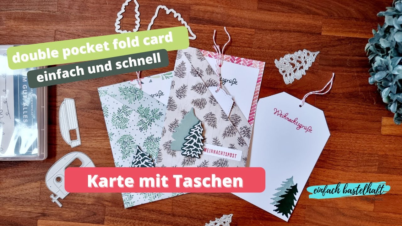 📬Double pocket fold card | Karte mit Mehrwert | Verpackung inkl. Karte |mit Proukten von Stampin'Up!