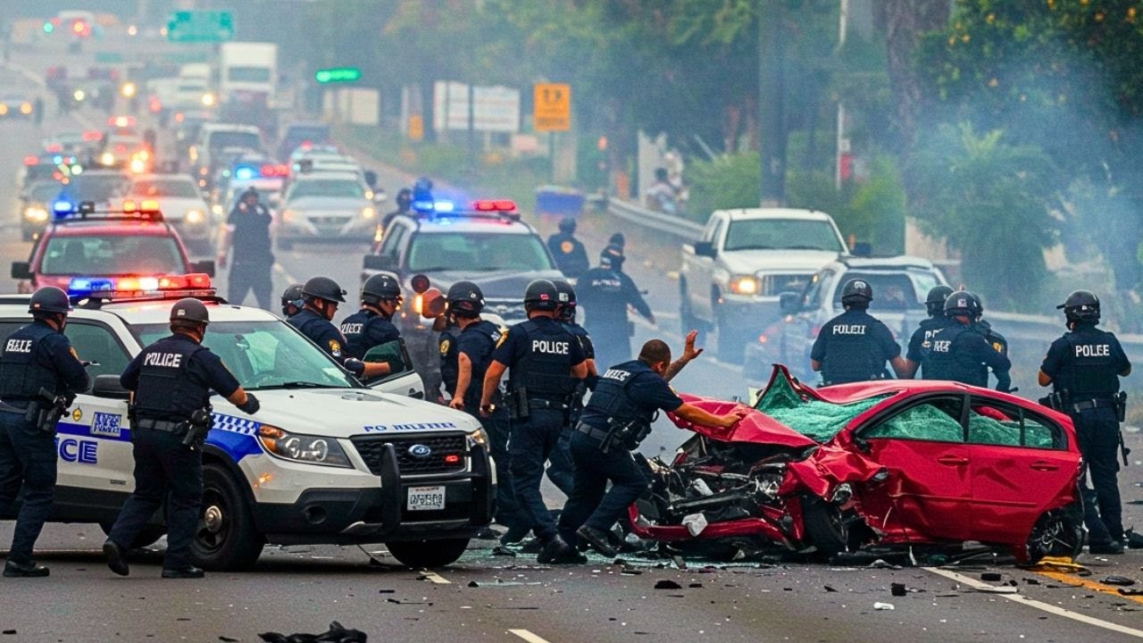 Невероятные полицейские погони на высокой скорости – всё снято на видеорегистратор!