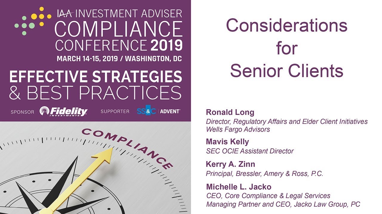 Considerations for Senior Clients