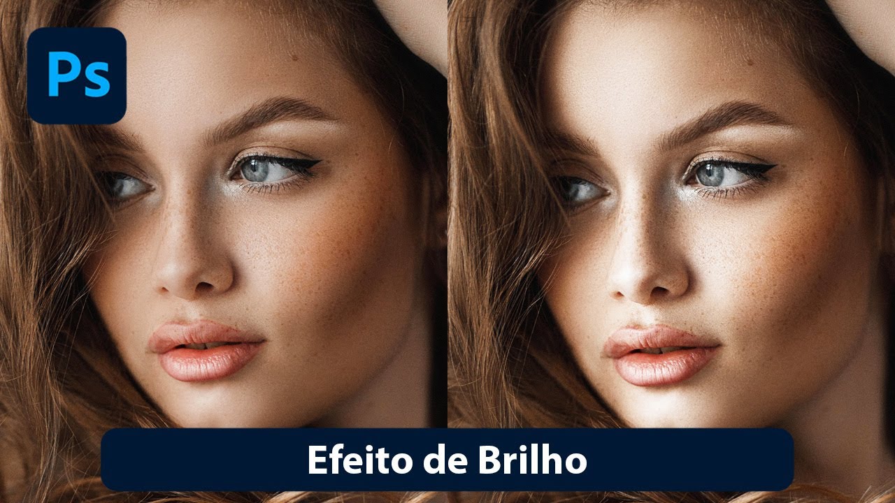 Tratamento de pele no Photoshop - Efeito de Brilho
