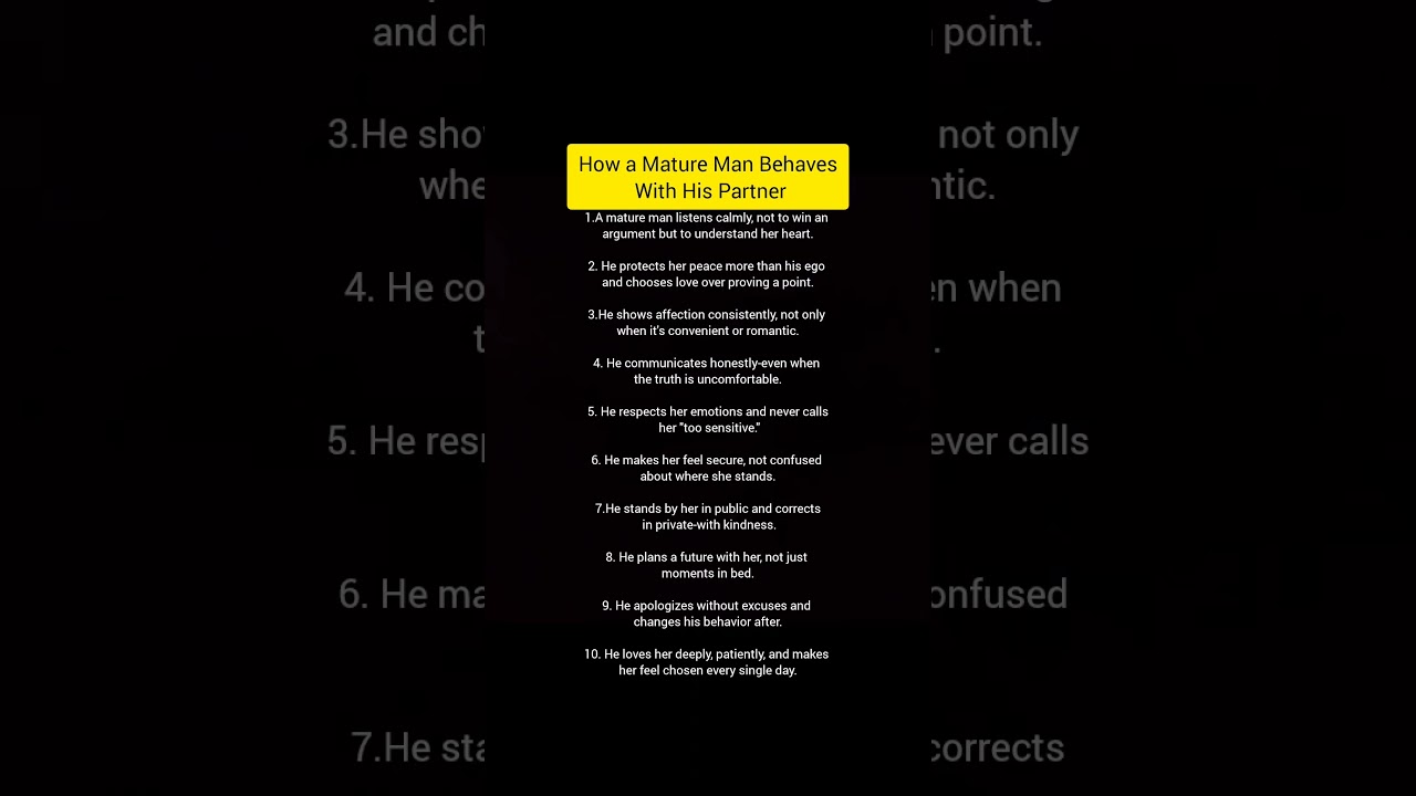 10 Things To Must Look For In Your Man