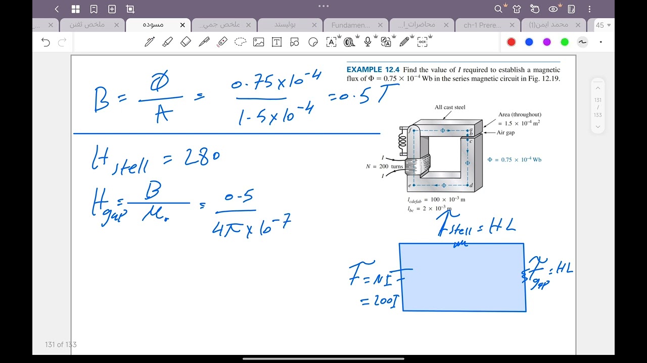 الدوائر المغناطيسية(2) / الفجوة الهوائية