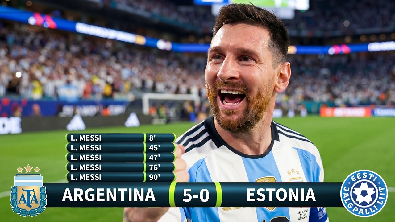 MESSI SCORES 5 FABULOUS GOALS AND PROVES HE CAN BECOME WORLD CHAMPION AGAIN