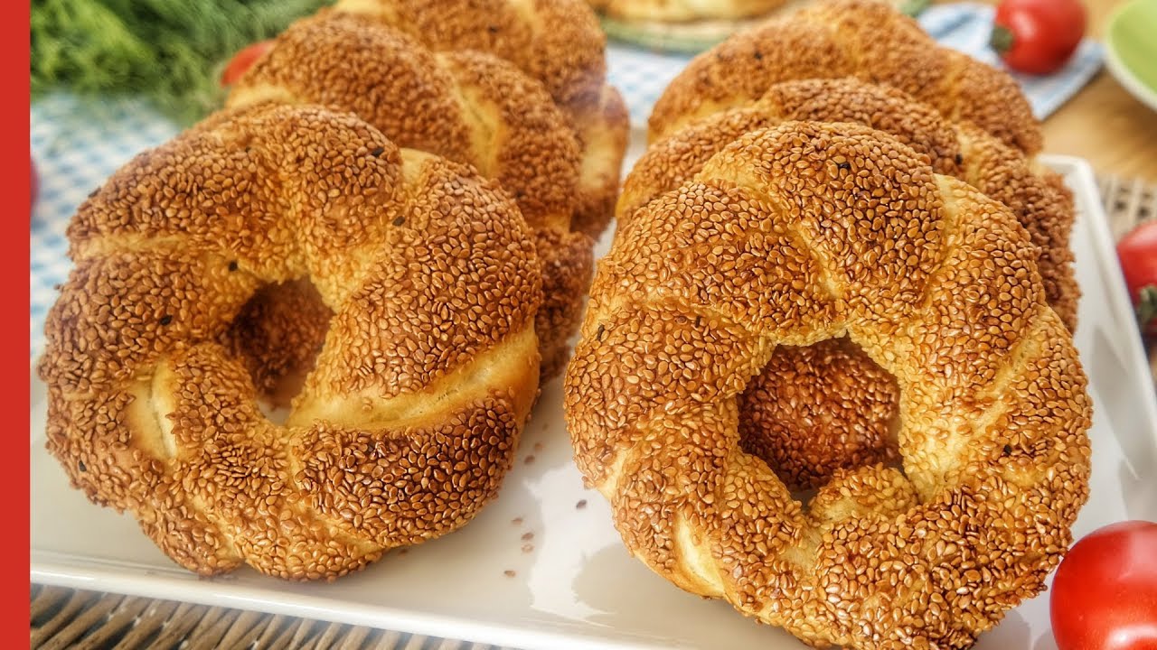 Crispy Simit Recipe 😋 Turkish Sesame Ring Bread