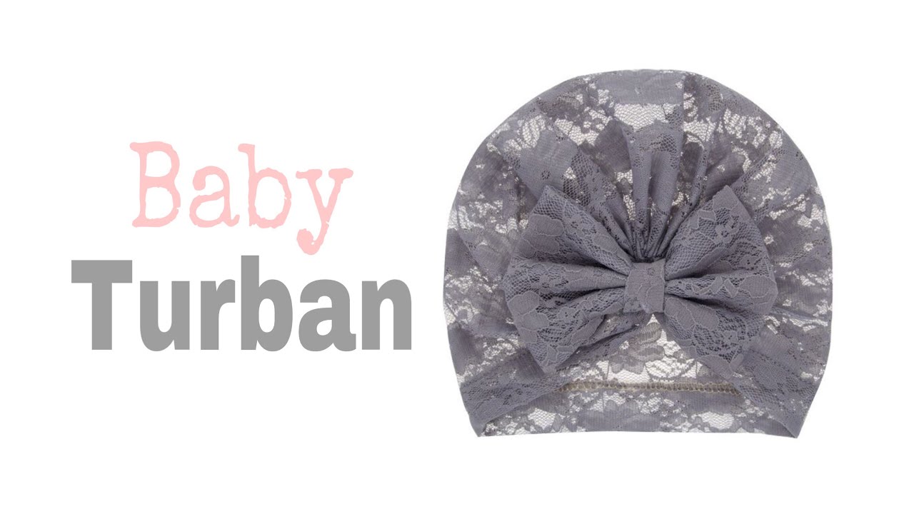 DIY: Baby turban hat simple 2steps/ No sewing machine no pattern