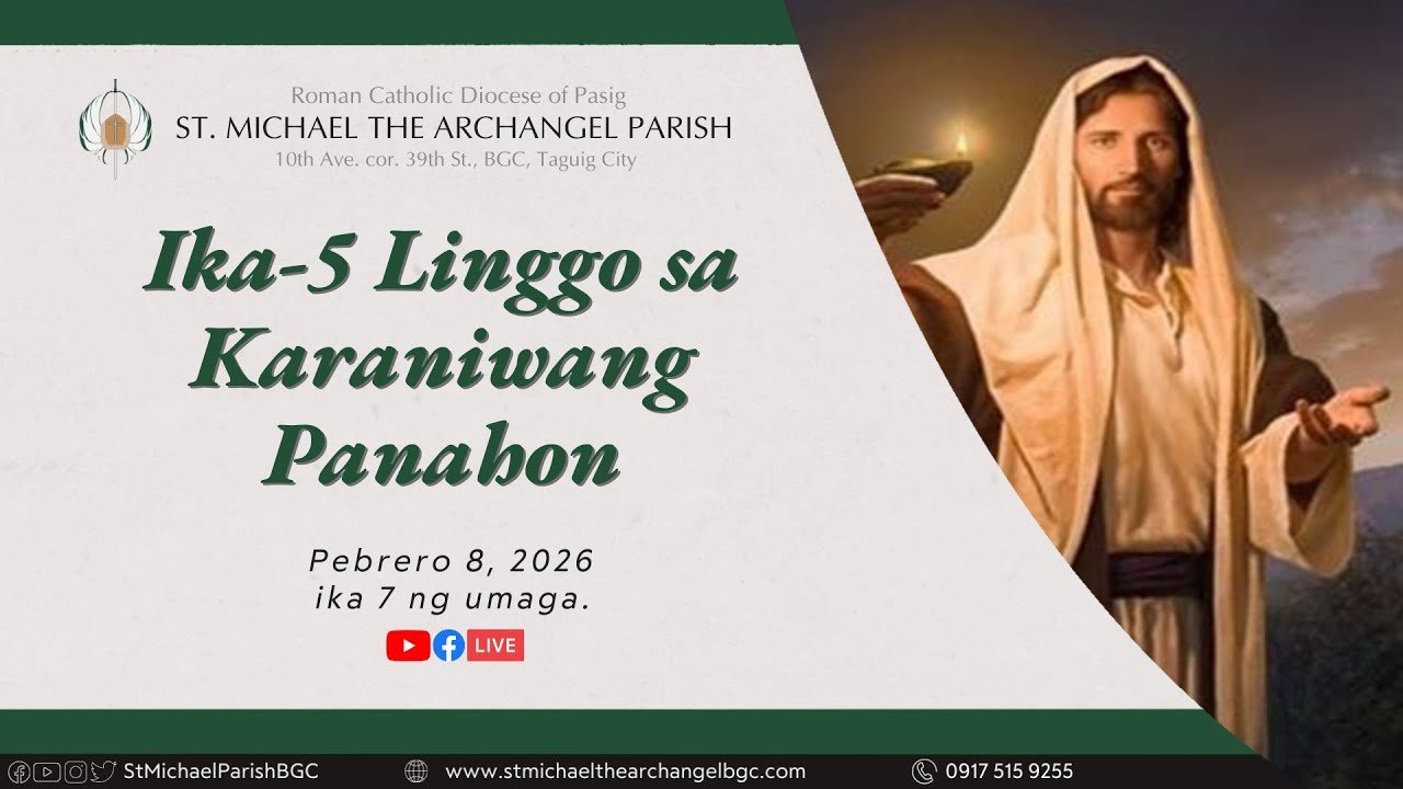 LIVE I Ika-5 Linggo sa Karaniwang Panahon