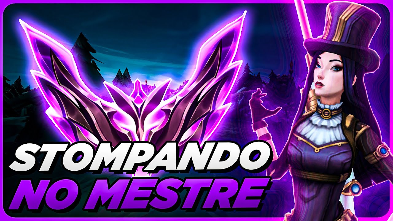 STOMPANDO de Caitlyn no MESTRE | MONO CAITLYN GAMEPLAY