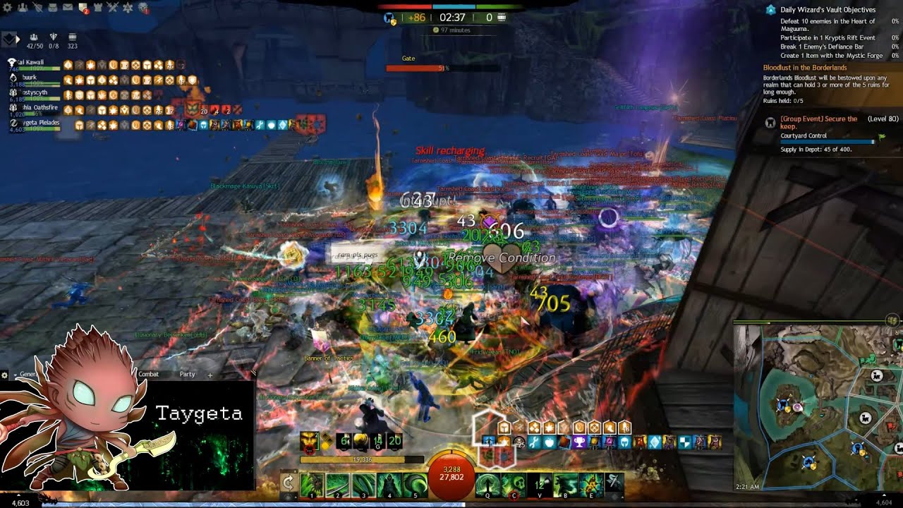 GW2 WvW - Minstrel Scourge - Undying Boon Strip Support