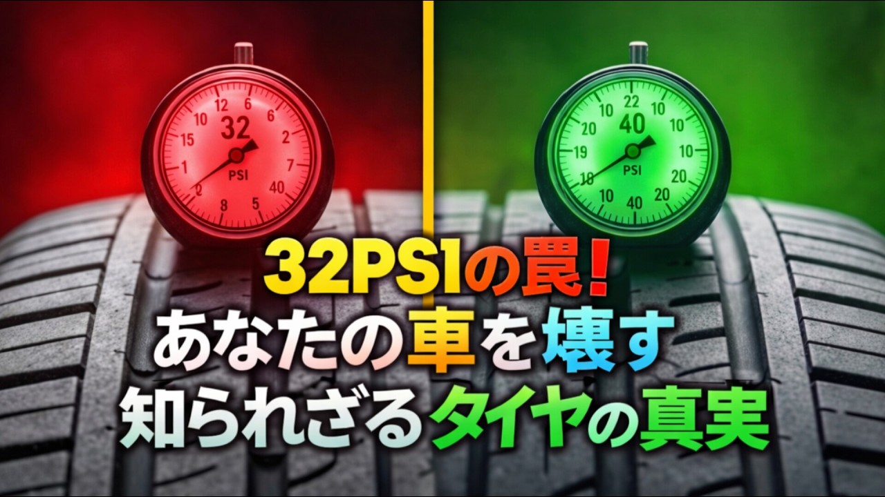 今すぐやめて！32PSIで車が壊れる理由と30秒で直す方法