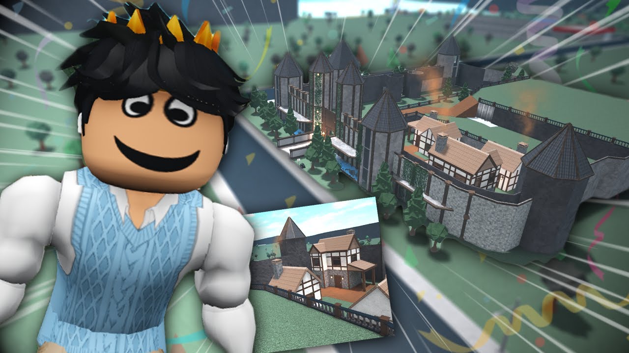 BUILDING BLOXBURG VILLAGE HOUSES FOR MY CASTLE PROJECT...
