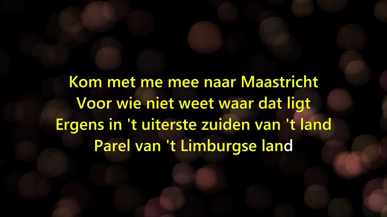 KARAOKE 🎤 Benny Neyman - Ode Aan Maastricht (Prendre Un Enfant)