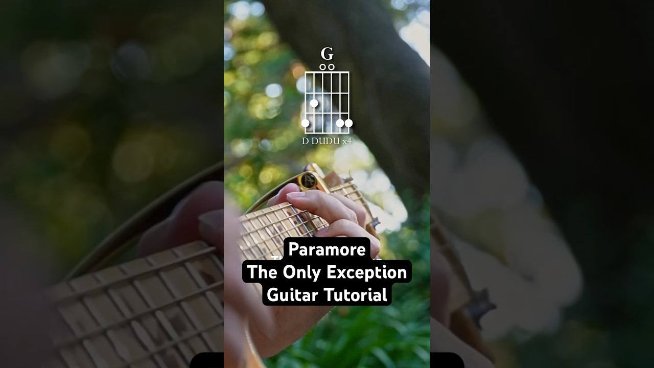 How to play The Only Exception by @paramore on guitar #paramore #theonlyexception #acousticguitar