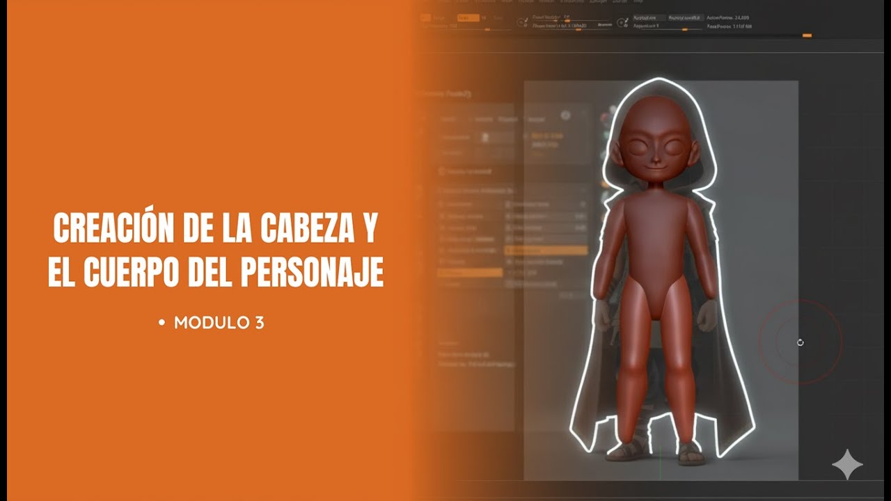 🧠 Curso ZBrush desde Cero | Modelado de Cabeza y Cuerpo del Personaje (Demo Gratis)