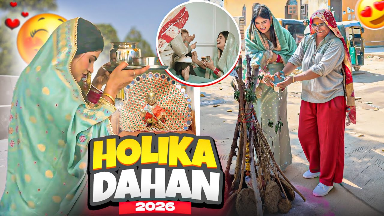 Our First Holi Together in Ghata ❤️🧿🔱 || Hellops8 
