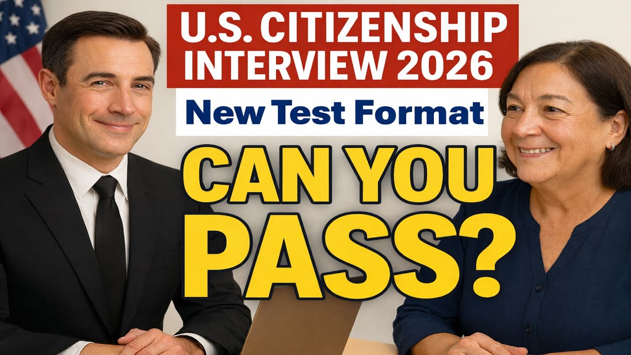 U.S. Citizenship Interview 2026 | New Test Format with Real Questions – Can You Pass?
