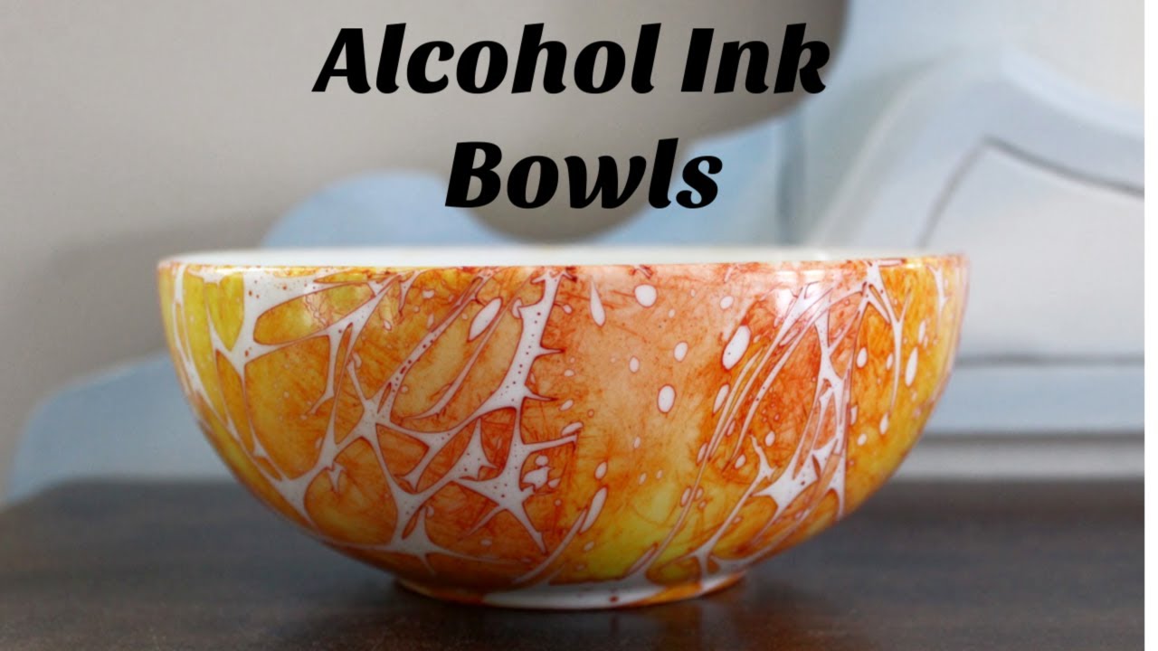 Alcohol Ink bowls.  You really  must see these amazingly beautiful results! And so easy!