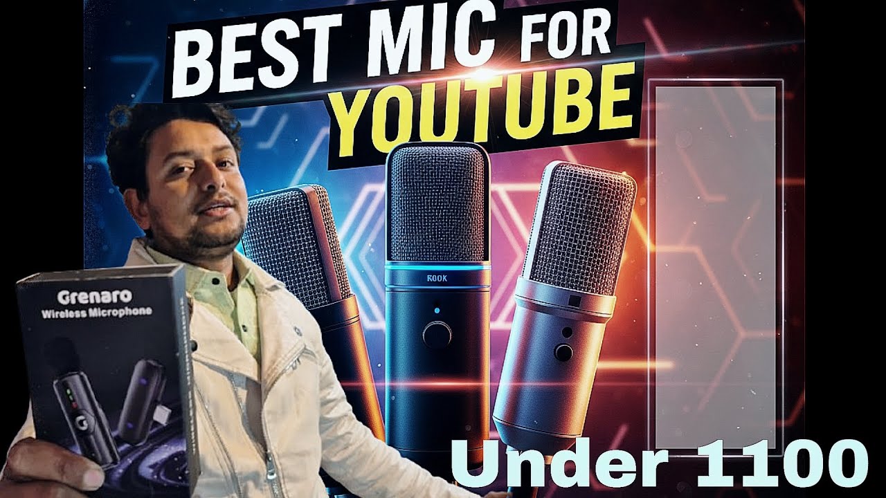 Under 1100, the best mic for YouTube and blogging! 🎤✨ #microphone #youtube #blogging #vlogs