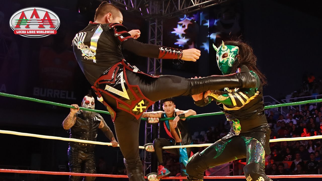 RESUMEN: Brazo de Oro Jr, Drago Kid y Mini Vikingo vs Demus, Iron Kid y Dinámico. | Lucha Libre AAA