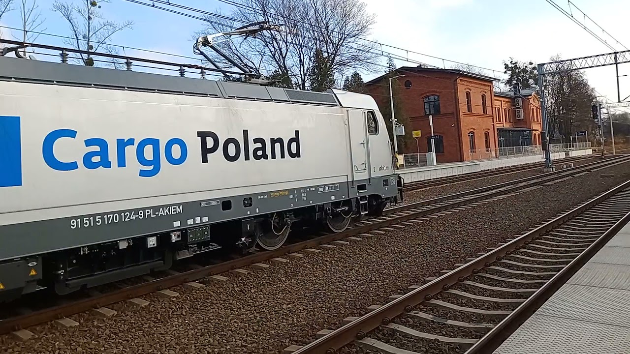 Traxx 3 w Żorach! E594-007 ČD Cargo Poland przelotem przez stację
