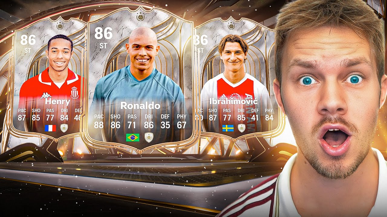 Jeg &aring;bnede 25 pre-order Icon packs i FC26!