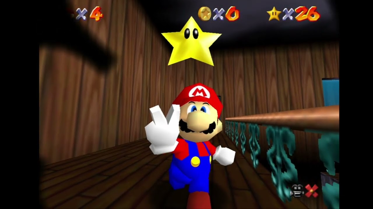 Super Mario 64 - All 7-Star Locations in Course 5 (Big Boo's Haunt)