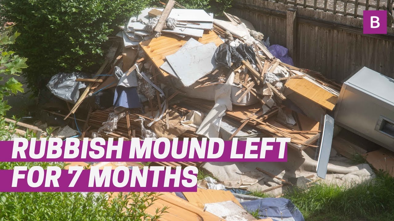 Neighbours furious as rubbish mound left for seven months attracts rats
