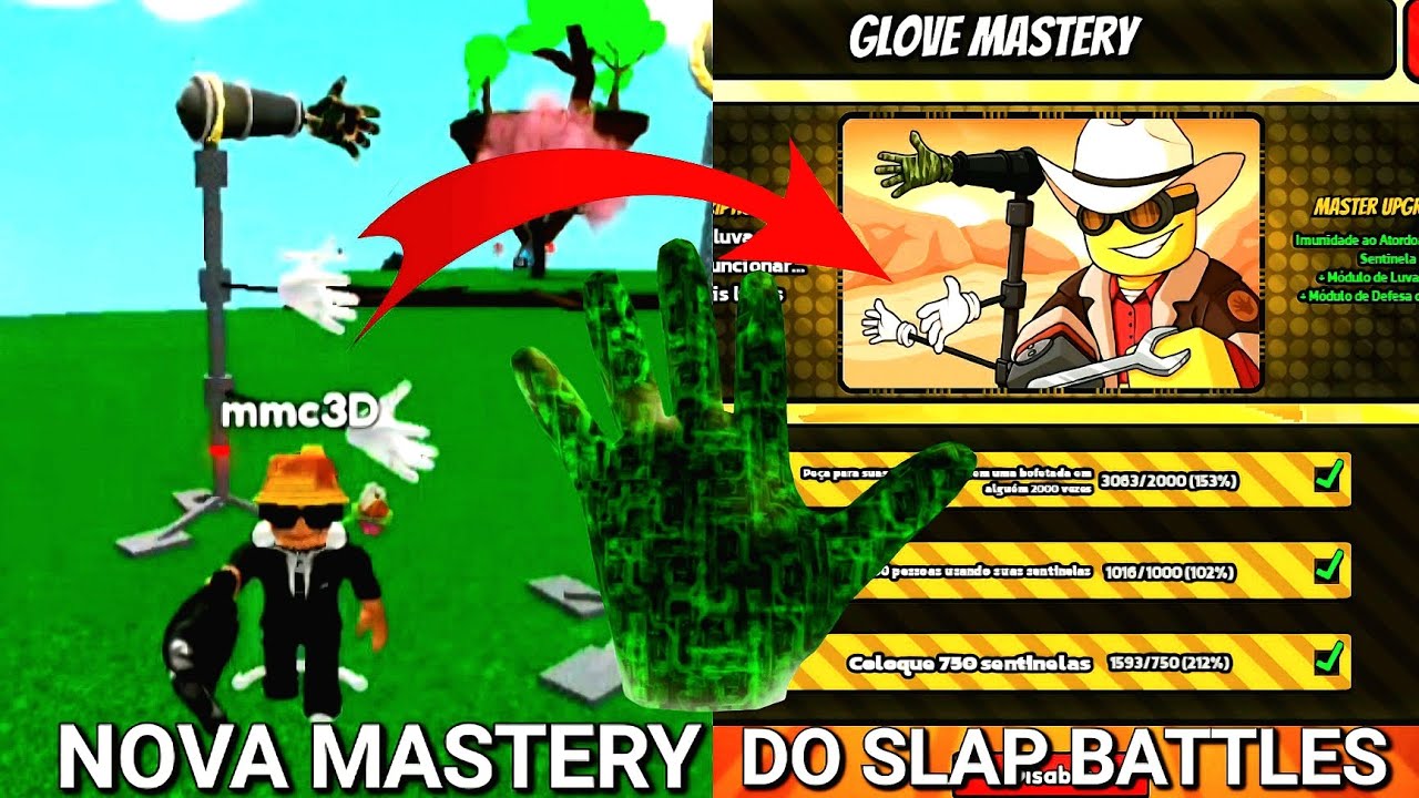 Completei a NOVA MASTERY do SLAP BATTLES...
