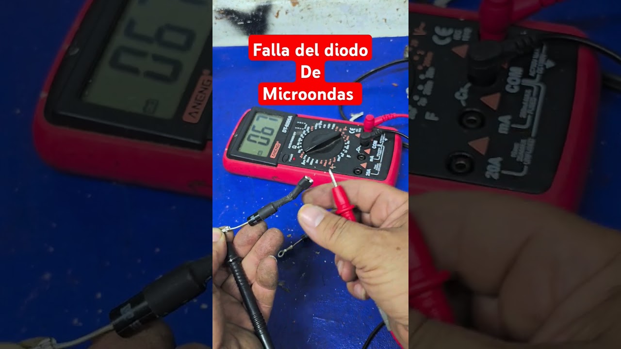 como checar diodo de microondas  Prueva facil