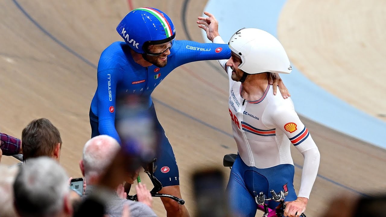 GANNA VS BIGHAM - Men Elite Individual Pursuit UCI Track Cycling World Championships Glasgow 2023