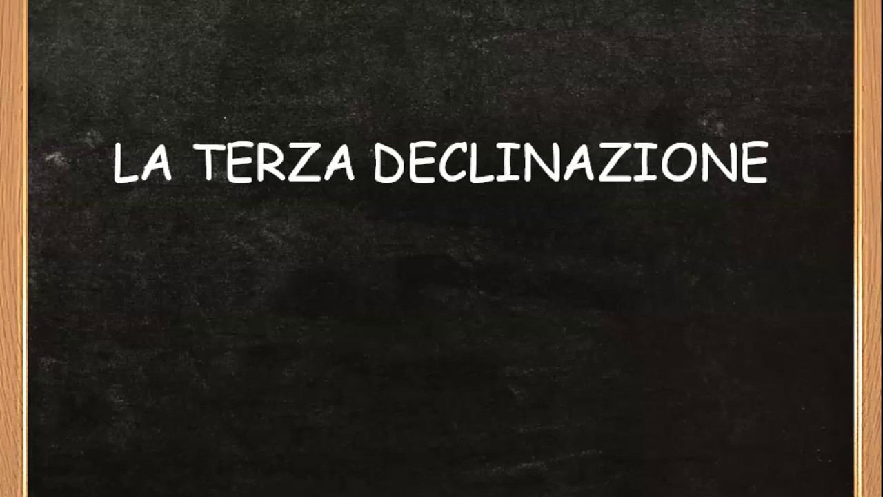 A scuola con Toscano - La terza declinazione (parte prima)