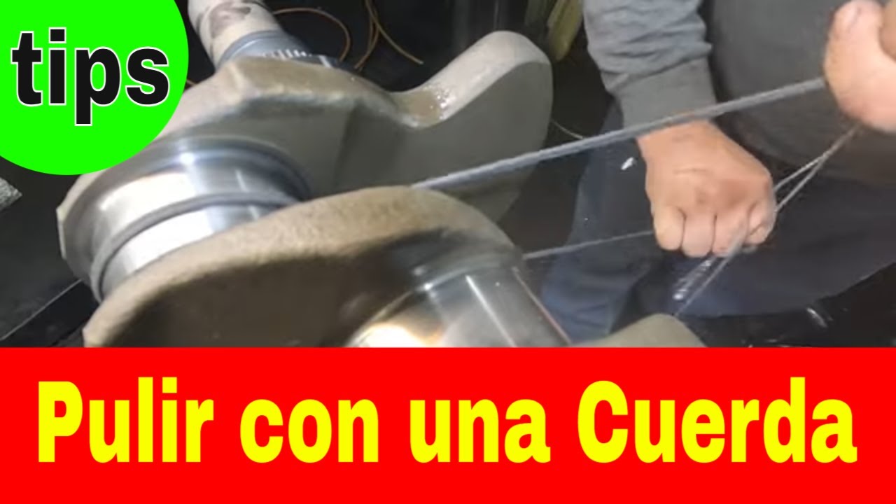 Trucos ! ( Polishing  crank ) limpiar y pulir Cigueñal en cojinetes de biela y bancada