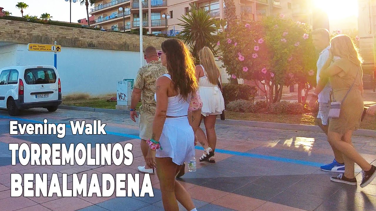 Torremolinos Benalmadena July 16, 2025 Evening Walk Malaga Costa del Sol Spain [4K]