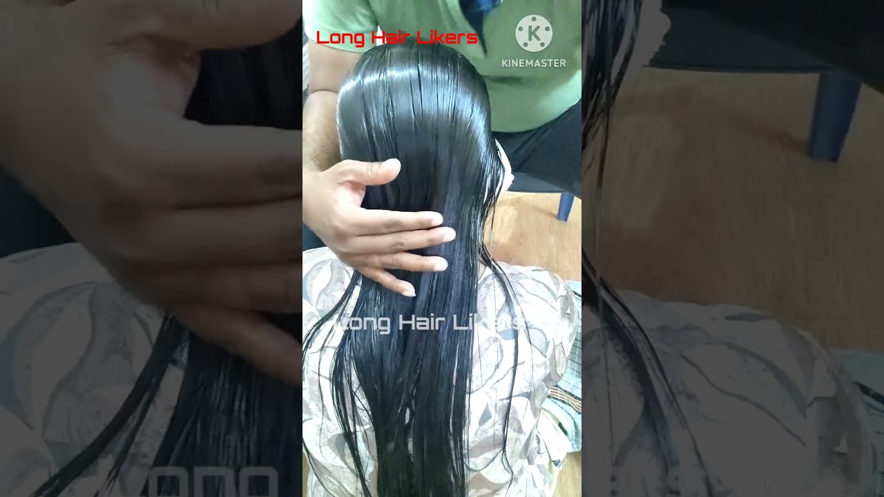 Oily Hair Combing By Men With Real Sound 