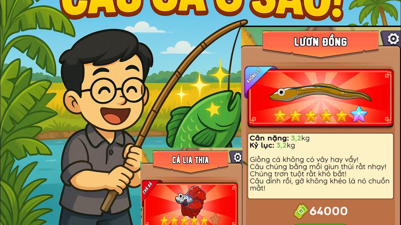 TRỞ VỀ TUỔI THƠ P17: Câu Được Lươn Đồng 6 Sao – Cả Làng Kéo Ra Xem! Vs Dính Ngay Cá Lia Thia 5 Sao
