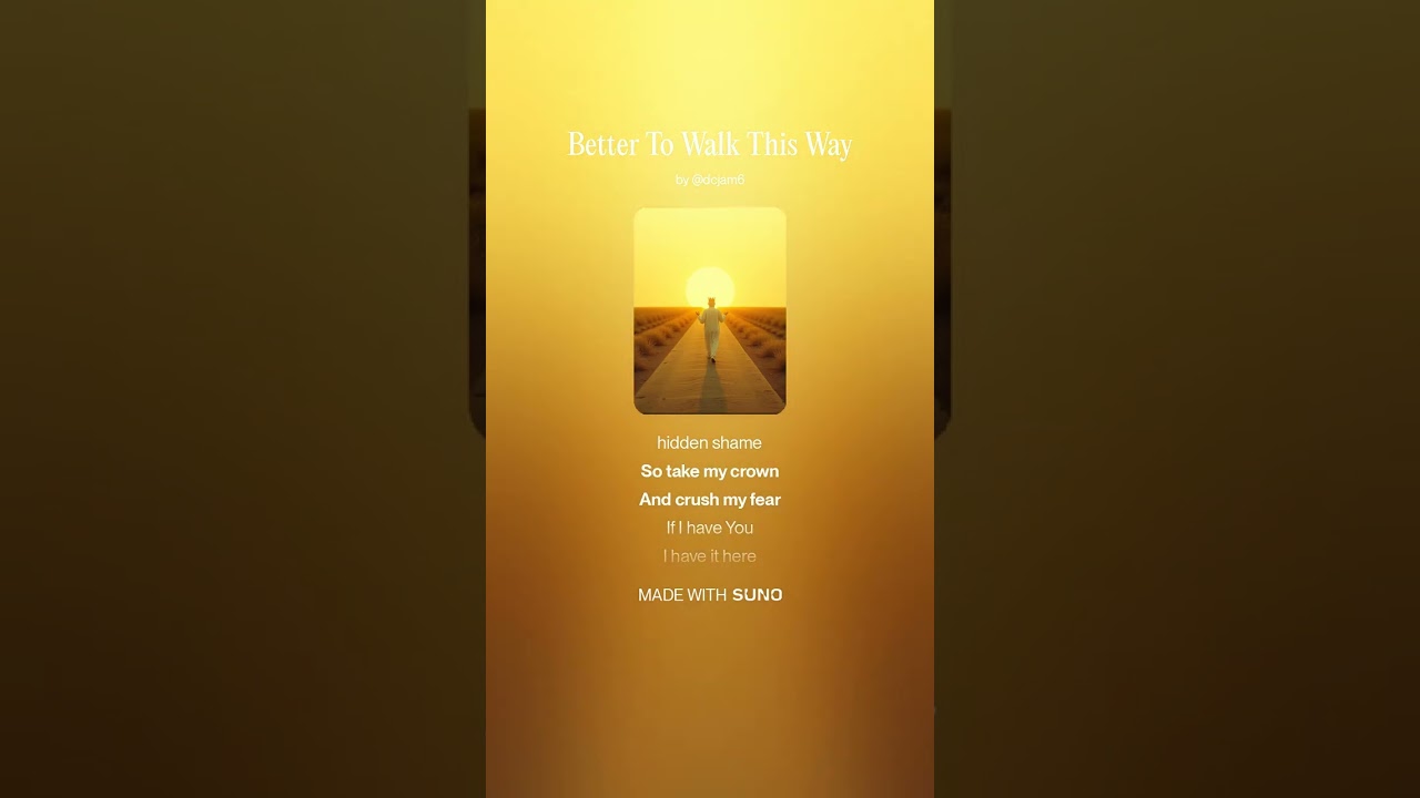 Better To Walk This Way#christianmusic