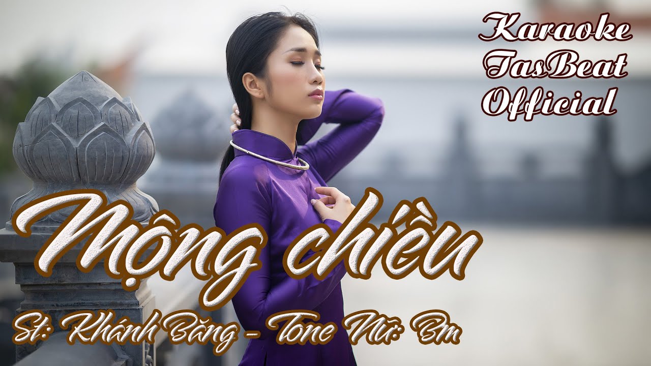 Karaoke Mộng Chiều Tone Nữ | TAS BEAT | Nhạc Xưa Việt Nam