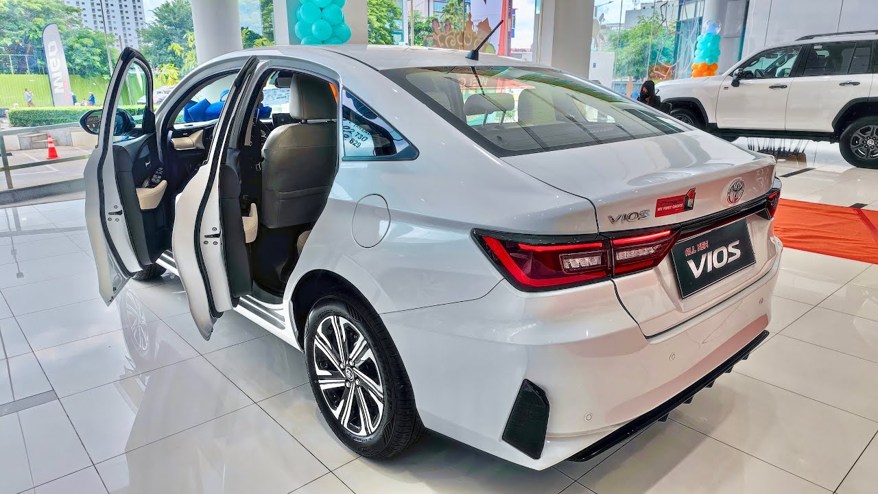 The all new Toyota Vios 2023 - White Color | Interior and Exterior