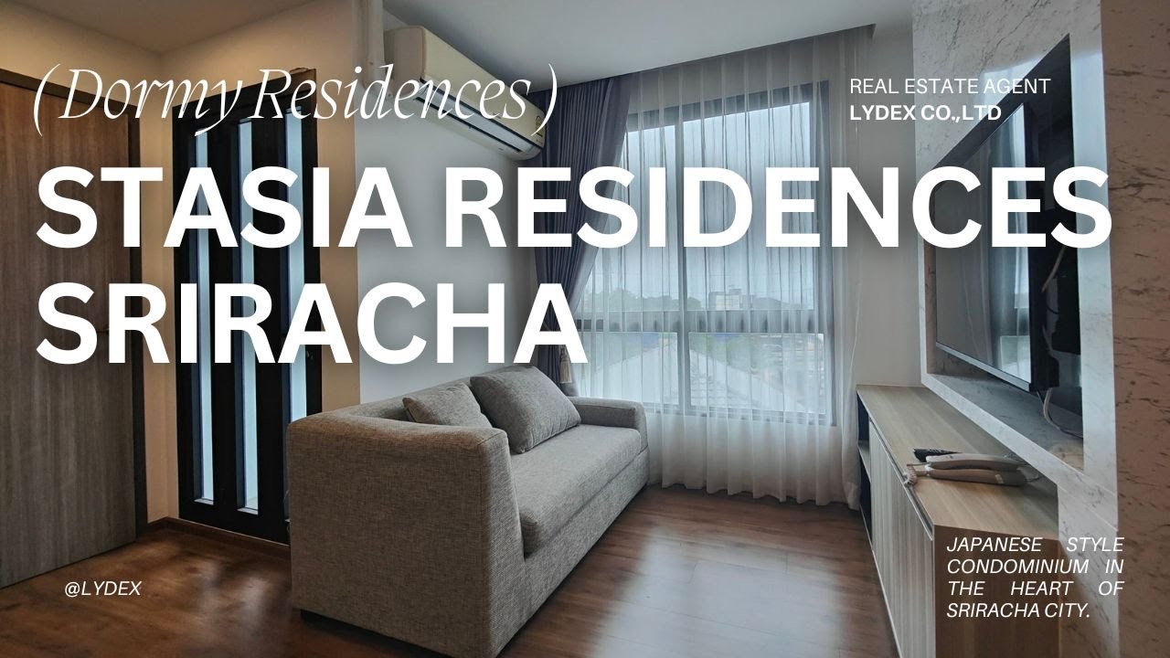 For SALE Stasia Residence Sriracha 1.27 MB, 34.05 sq.m. 4th floor - building B, 1 bedroom 1 bathroom