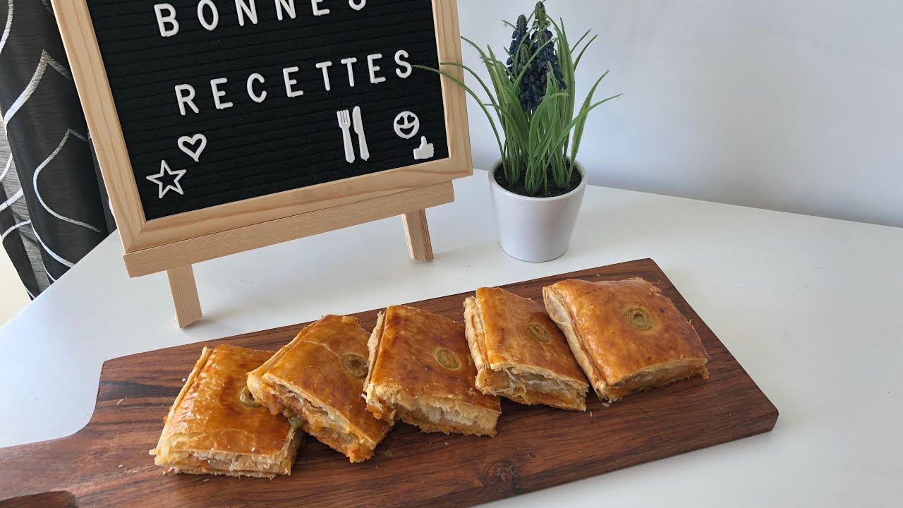 Feuilletée aux oignons, poivrons et fromages