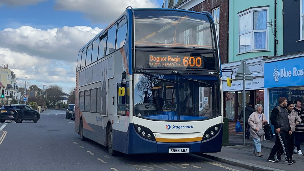 Thrash | Stagecoach South | SN56 AWA 19034 | 600 to Bognor Regis