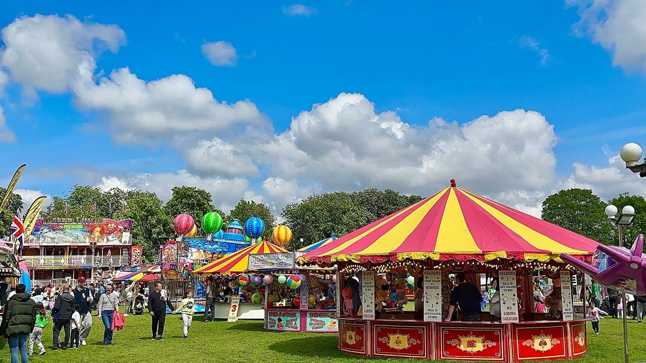 Coggers Family Funfair at Broomfield Park, London - May Day & King Coronation 2023 Special