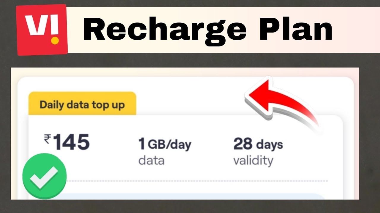 Vi data recharge plan 145 | Vi only data plan 4g recharge  | Vi me 145 plan details | Vi data plan 